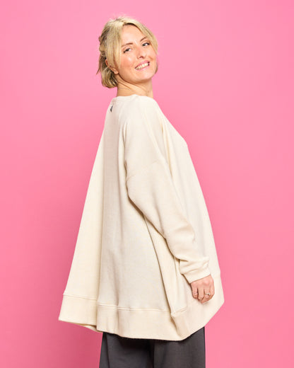 Maxi Blouse in Melange Knitwear