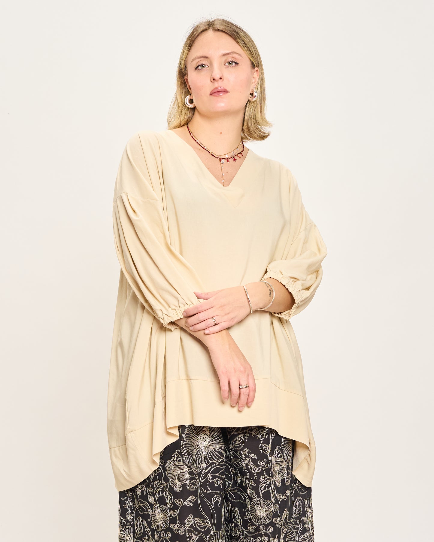 Maxi Casacca con Scollo a V