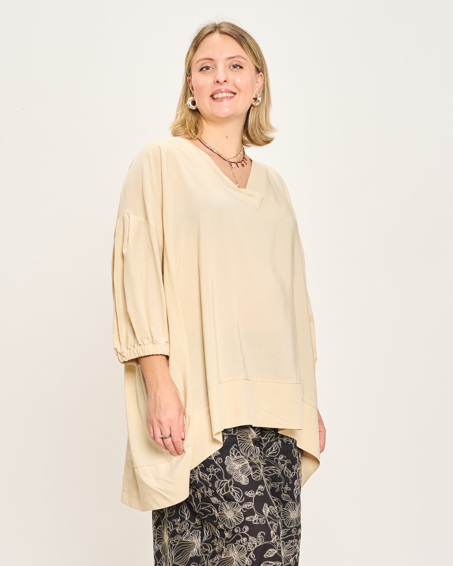 Maxi Casacca con Scollo a V