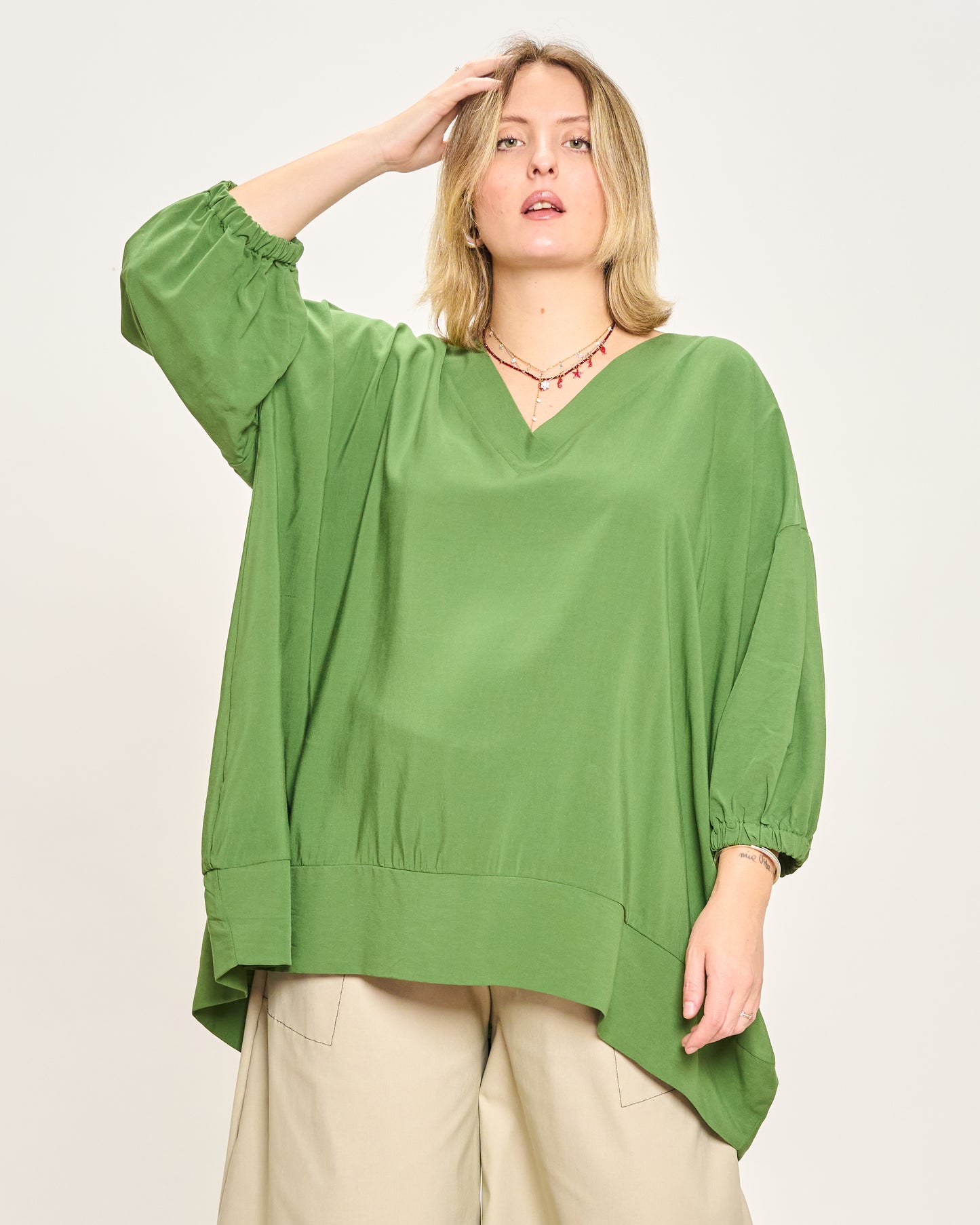 Maxi Casacca con Scollo a V