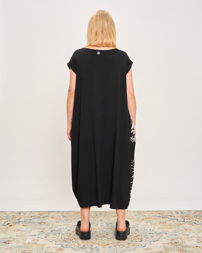 Long Dress with Patterned Patchwork