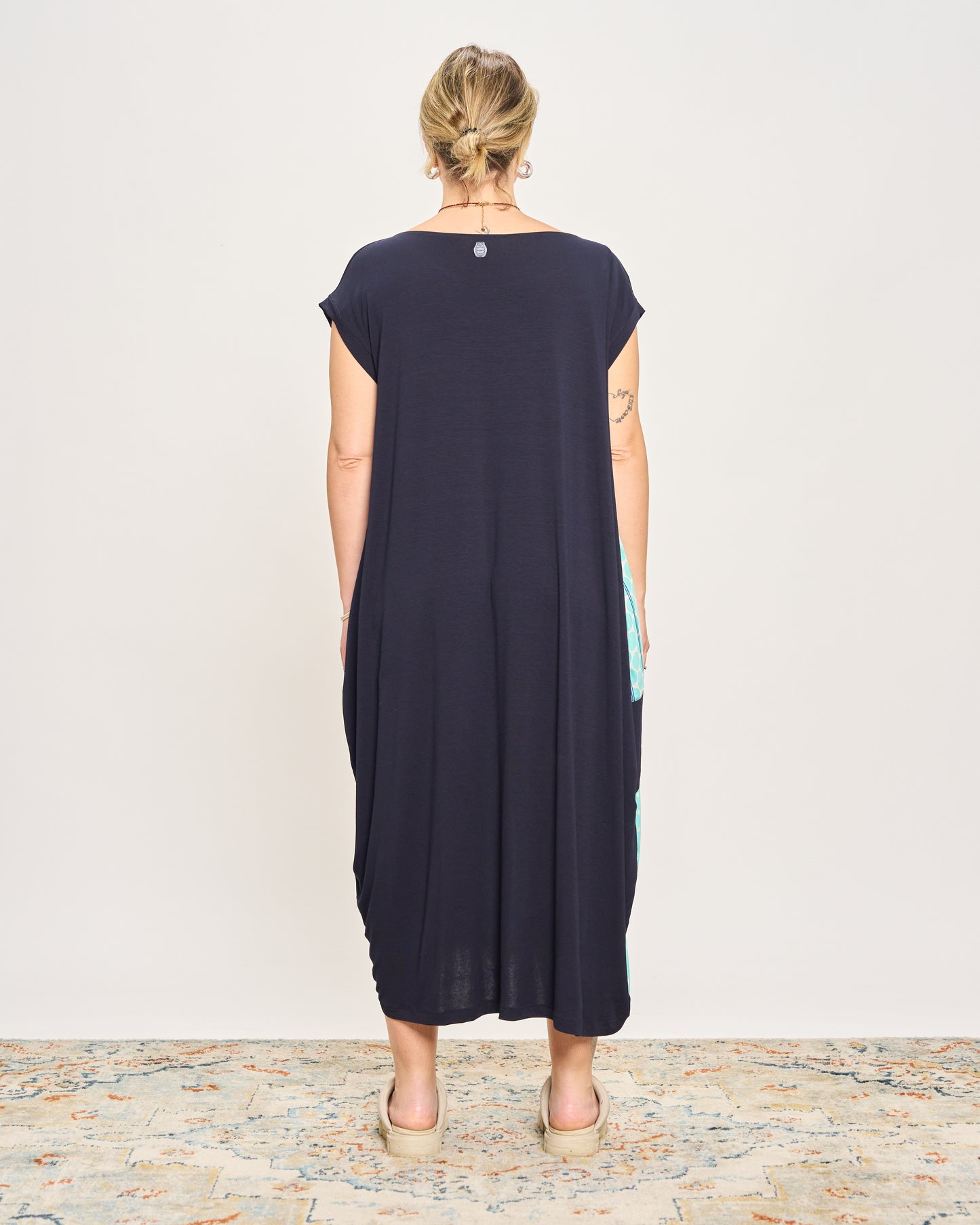 Long Dress with Patterned Patchwork