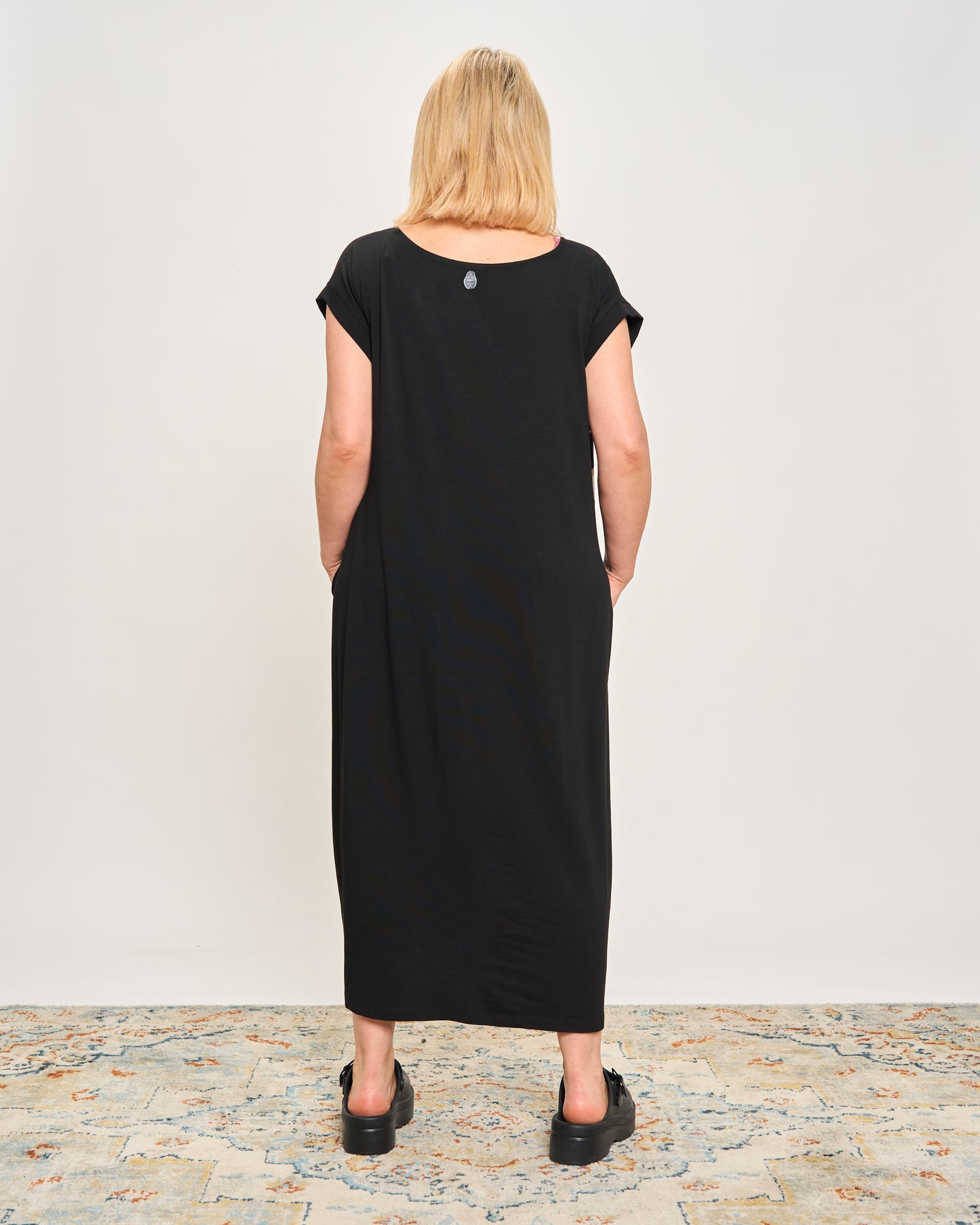 Long Dress with Patterned Patchwork