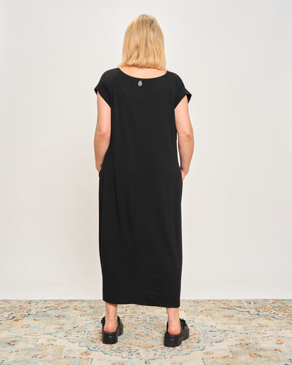 Long Dress with Patterned Patchwork