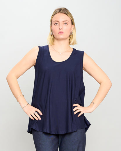Colored Viscose Flared Top
