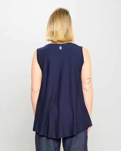 Colored Viscose Flared Top