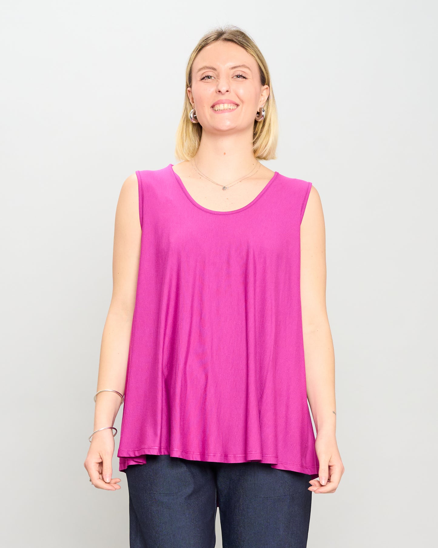 Colored Viscose Flared Top