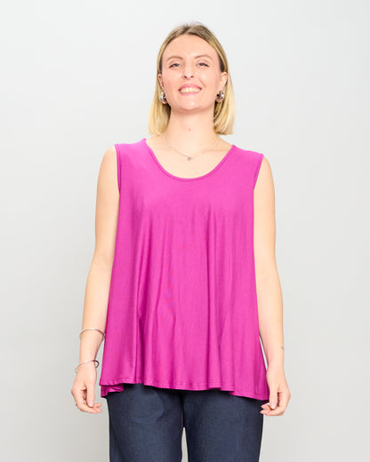Colored Viscose Flared Top
