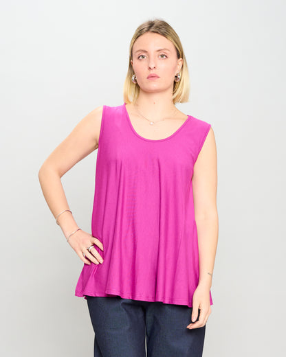 Colored Viscose Flared Top