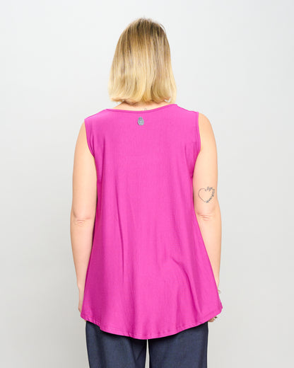 Colored Viscose Flared Top