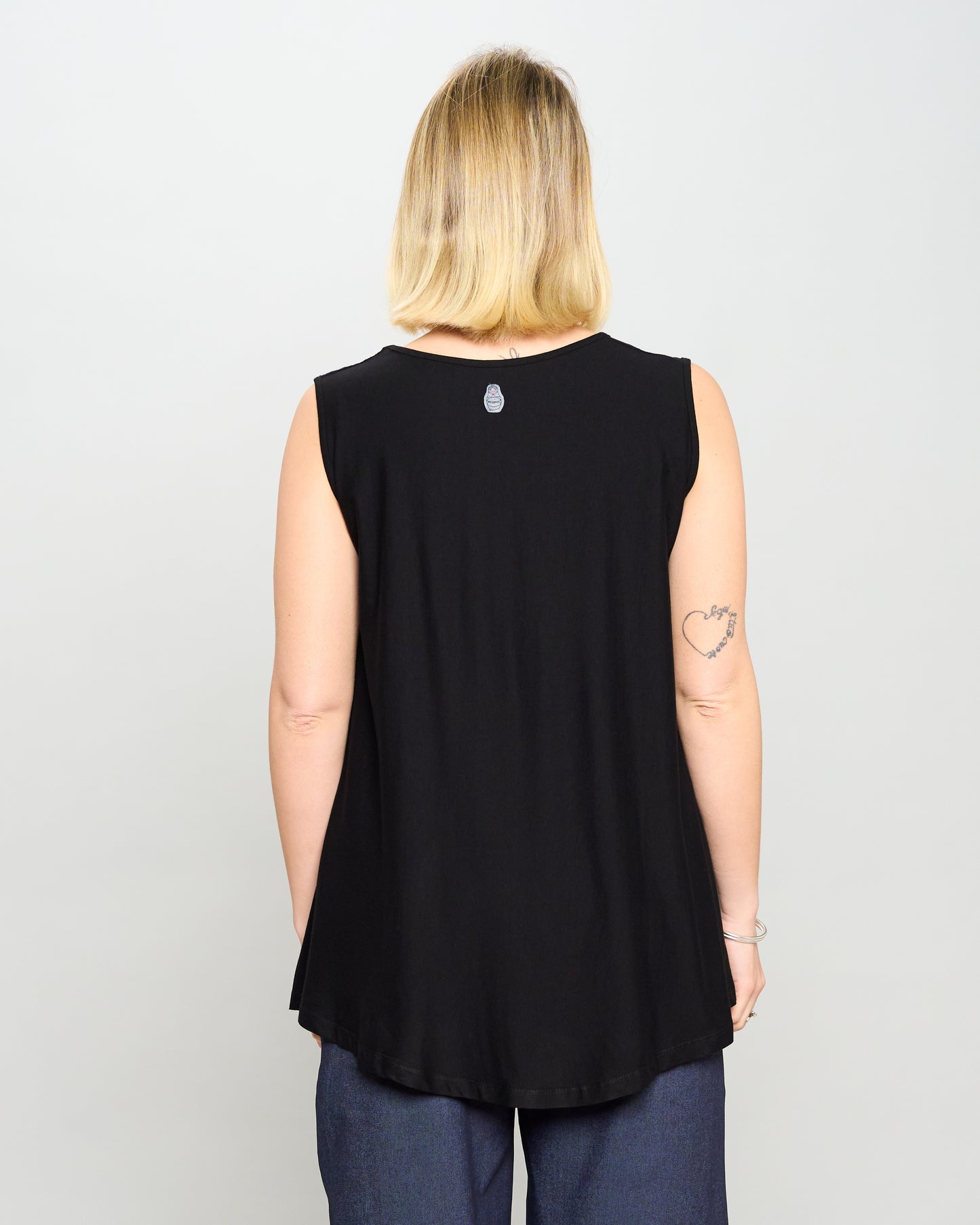 Colored Viscose Flared Top