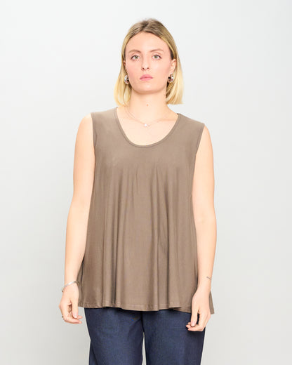 Colored Viscose Flared Top