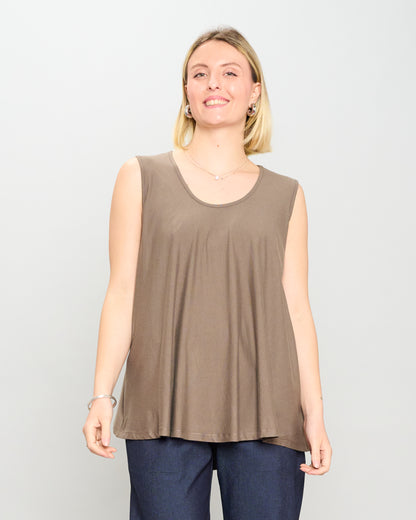 Colored Viscose Flared Top