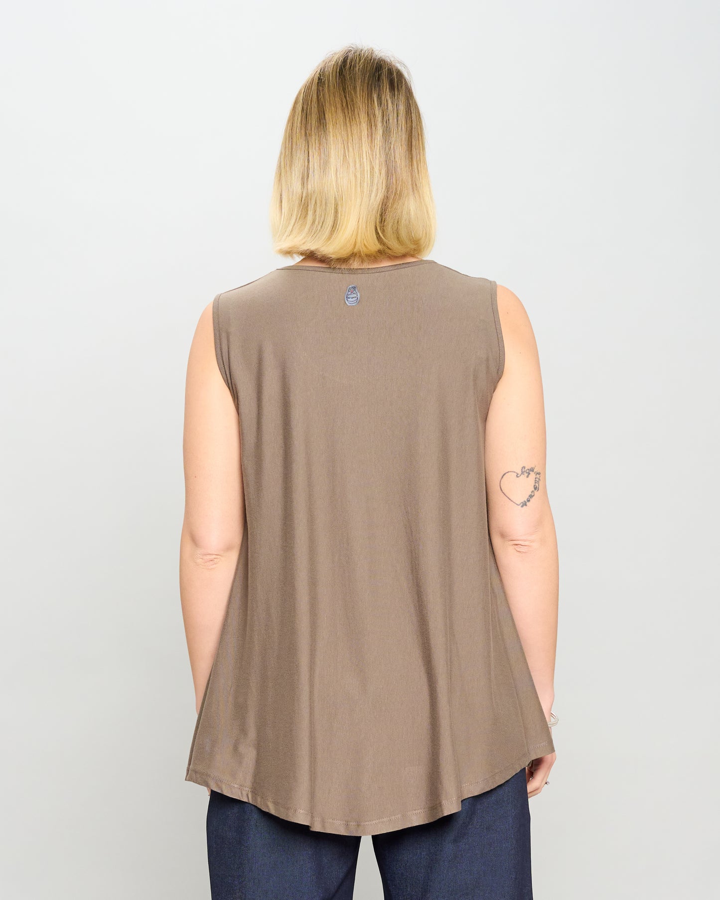 Colored Viscose Flared Top