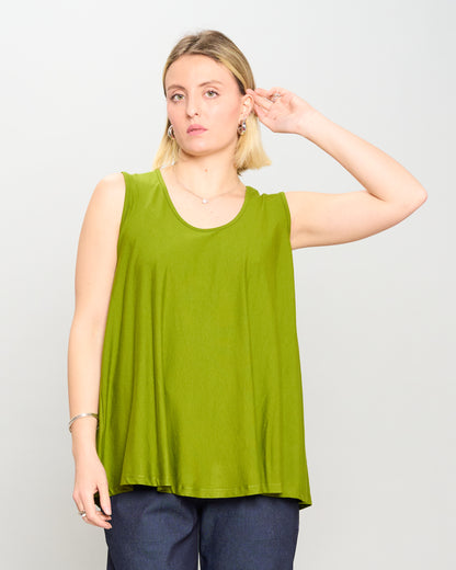 Colored Viscose Flared Top