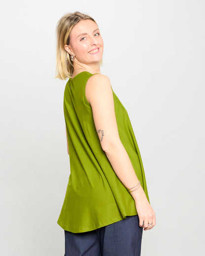 Colored Viscose Flared Top