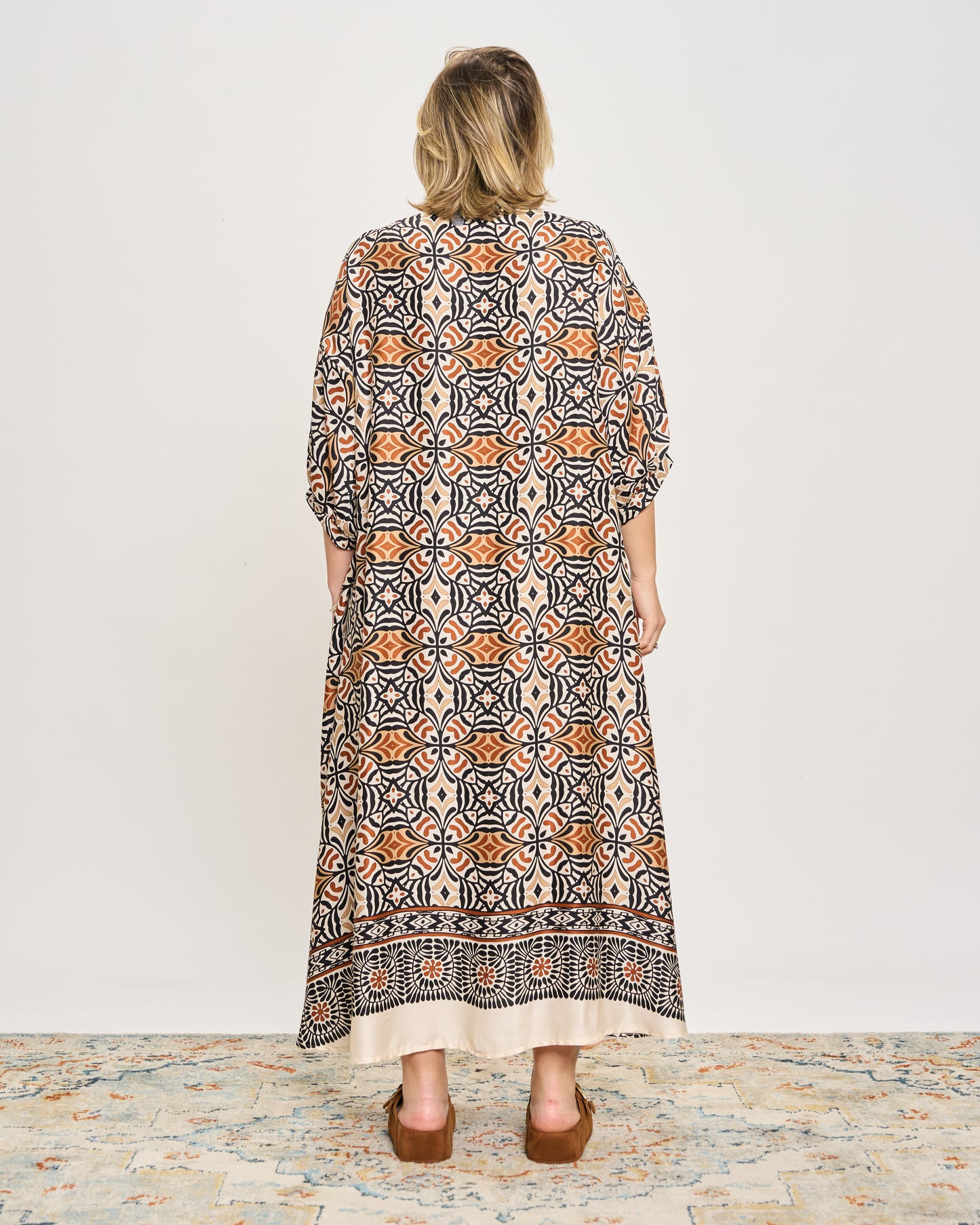 Trapeze Print Dress