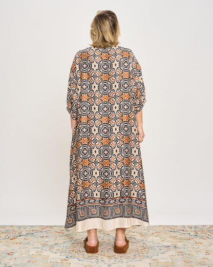 Trapeze Print Dress
