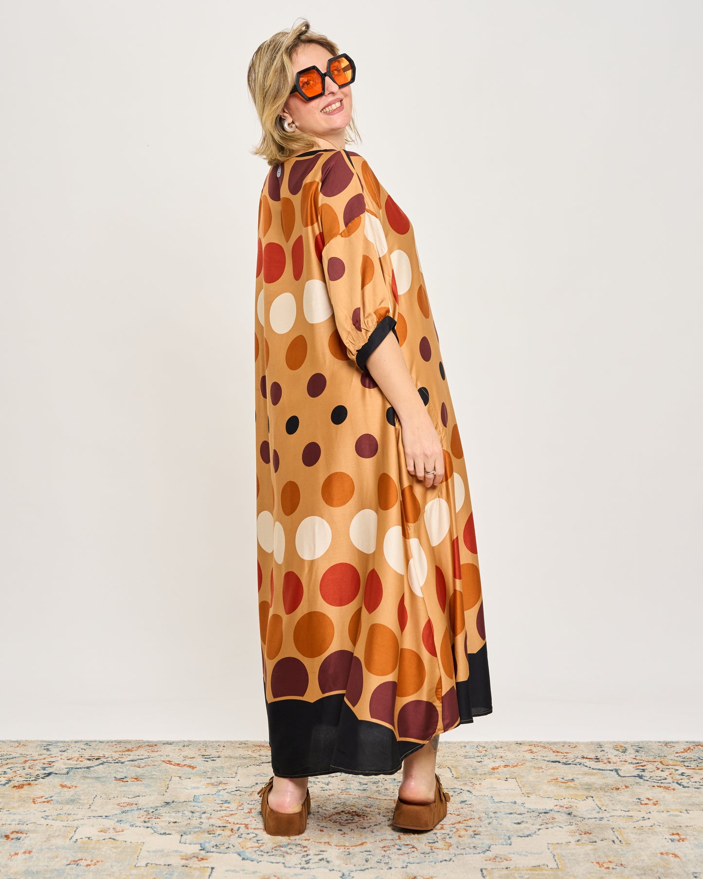 Trapeze Print Dress