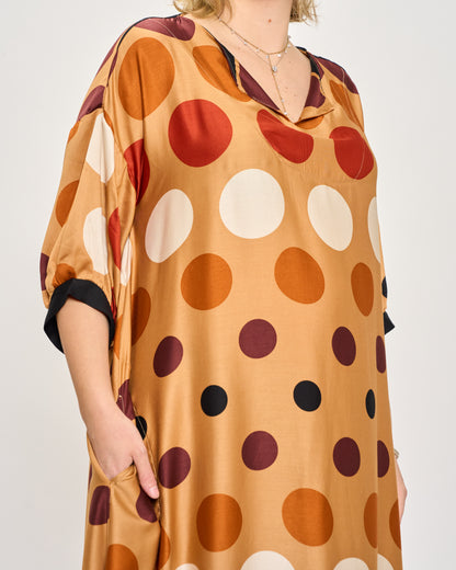Trapeze Print Dress