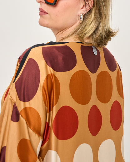 Trapeze Print Dress