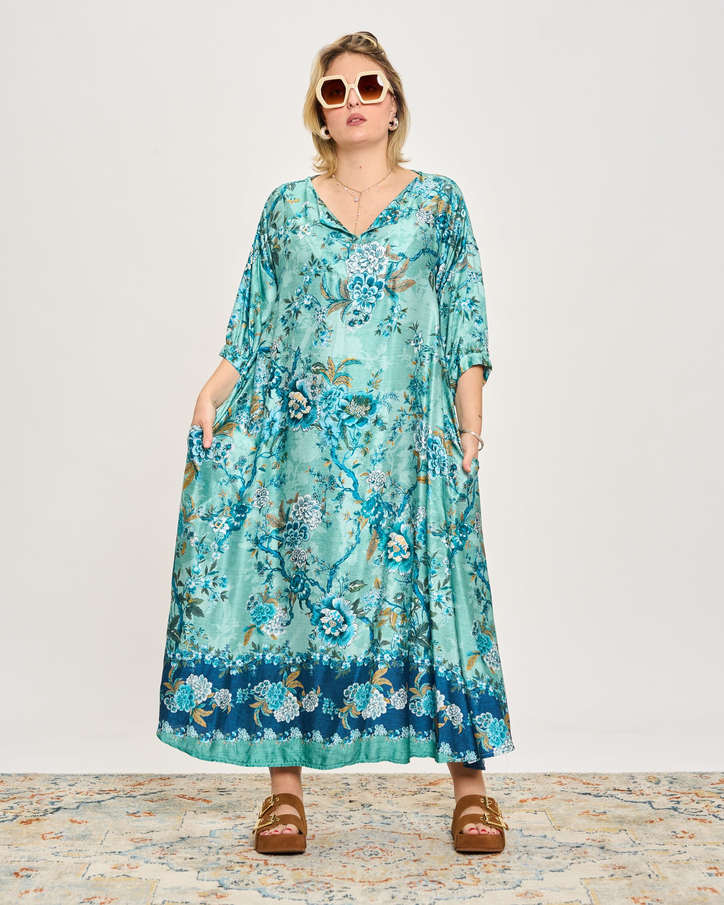 Trapeze Print Dress