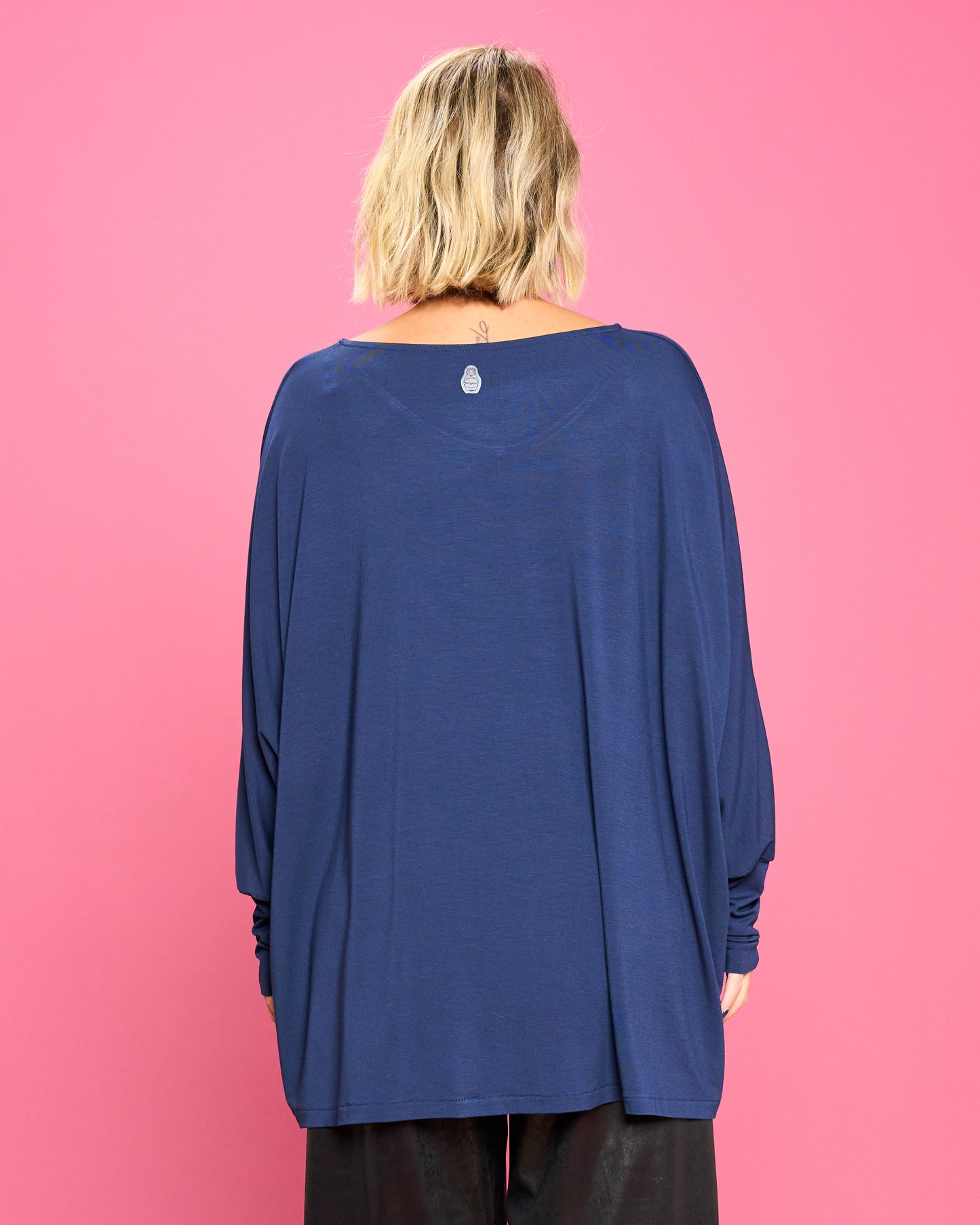 Maglia Over con Orlo Diagonale