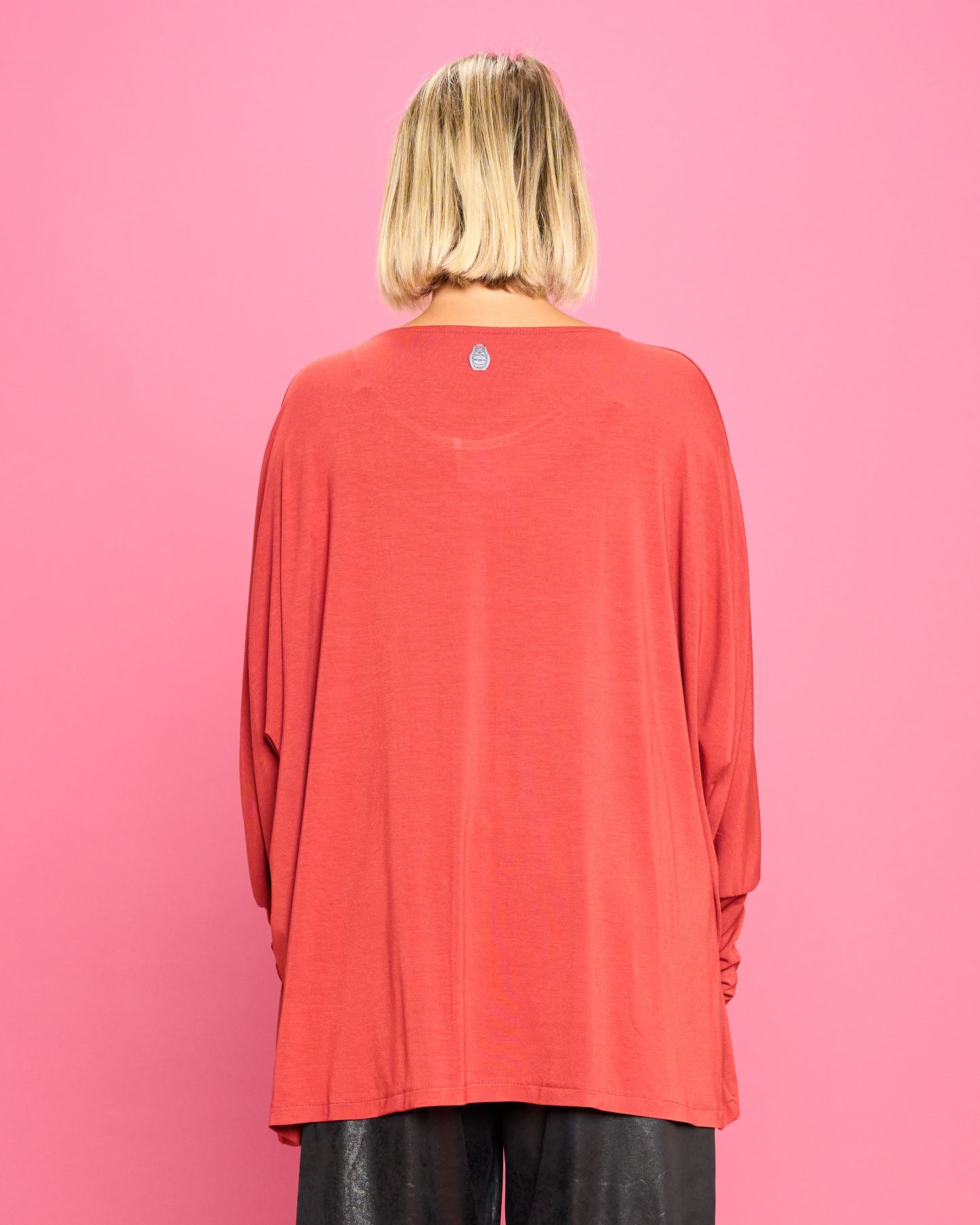 Maglia Over con Orlo Diagonale
