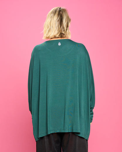 Maglia Over con Orlo Diagonale