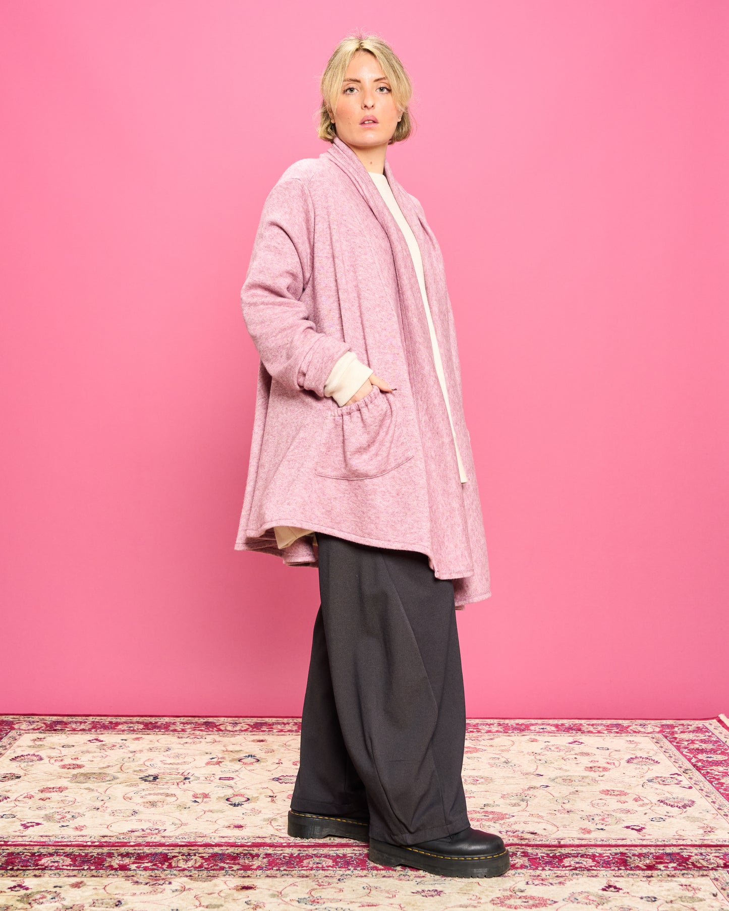 Cardigan in Maglieria Melange