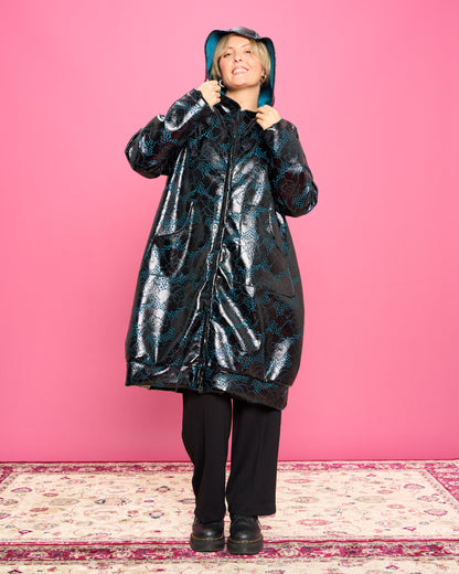 Coated Thermal Coat with Hood