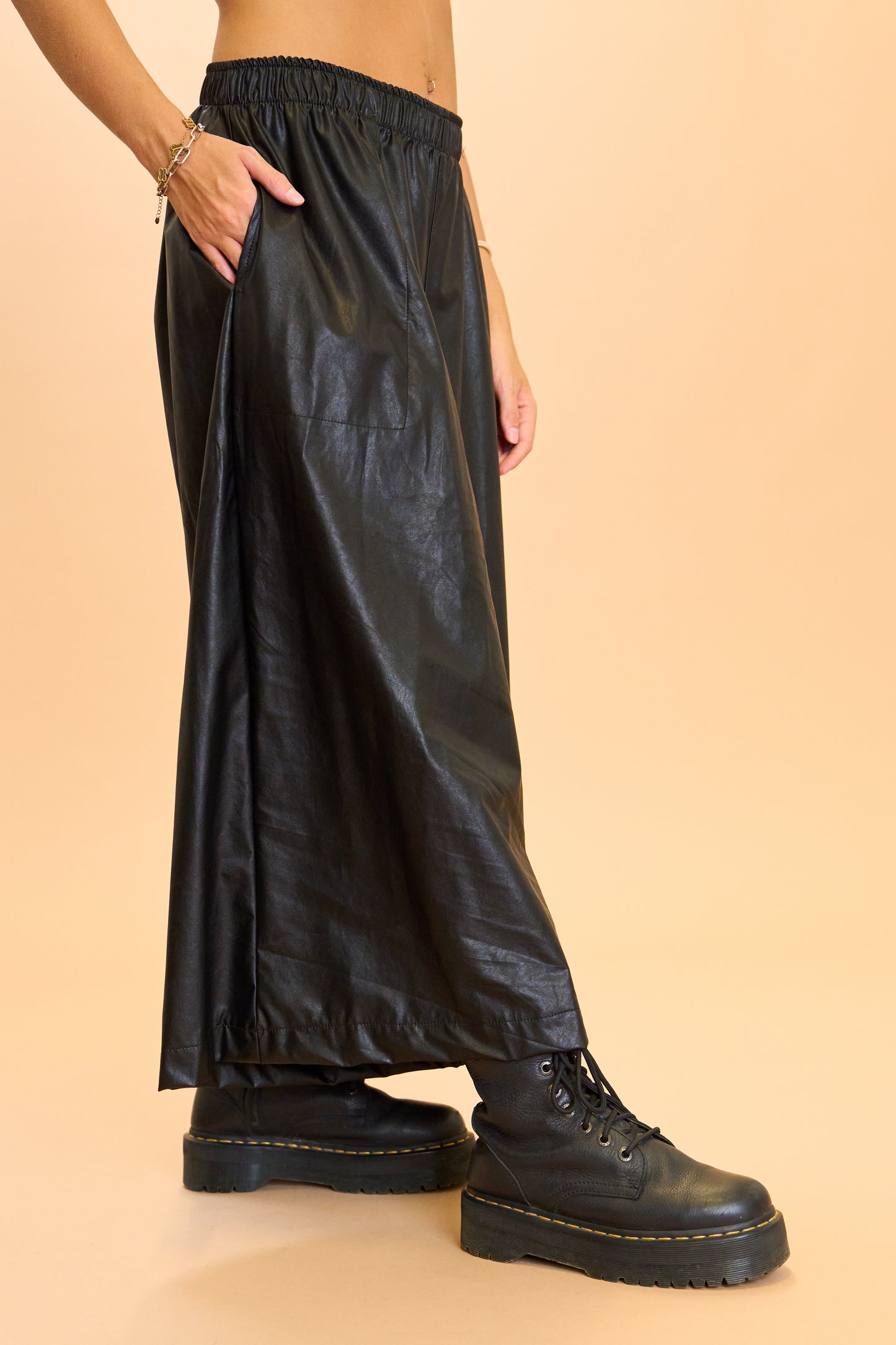 Pantalone in Ecopelle