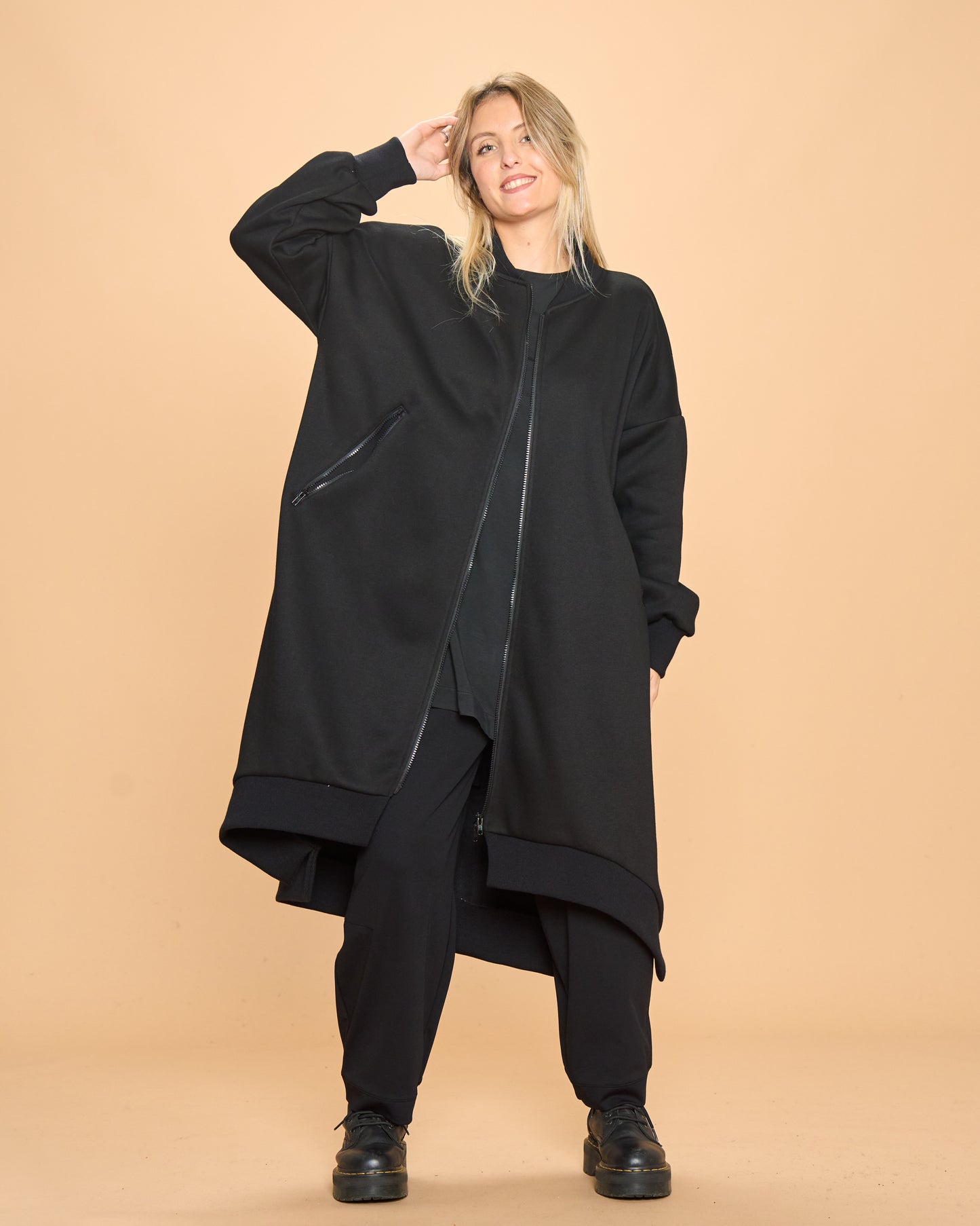 Cappotto di Felpa con Costina