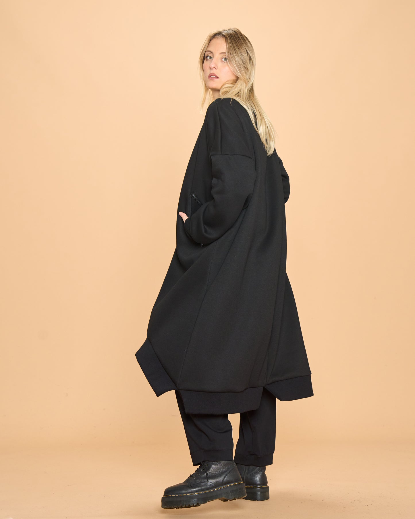 Cappotto di Felpa con Costina