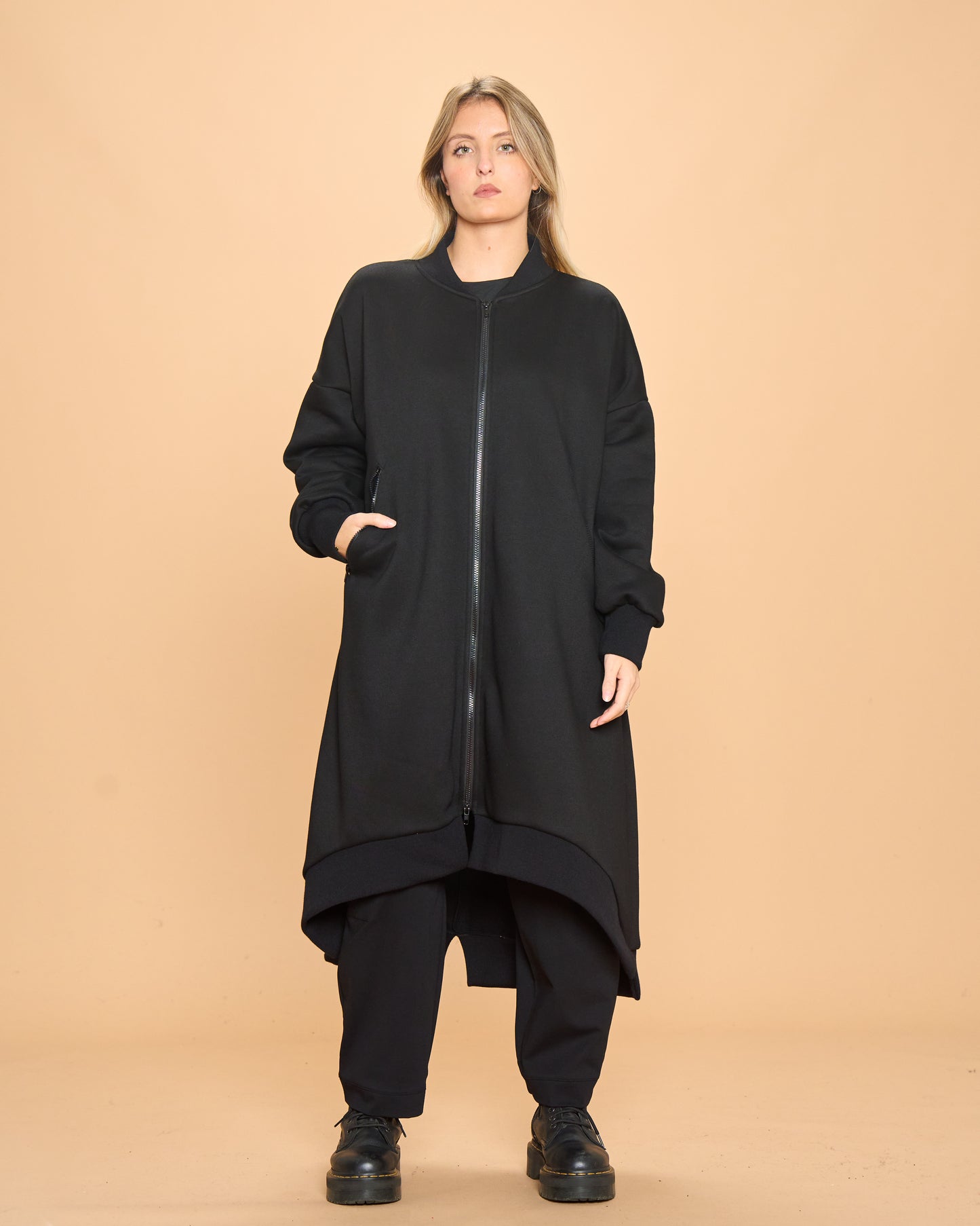 Cappotto di Felpa con Costina