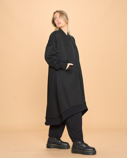 Cappotto di Felpa con Costina