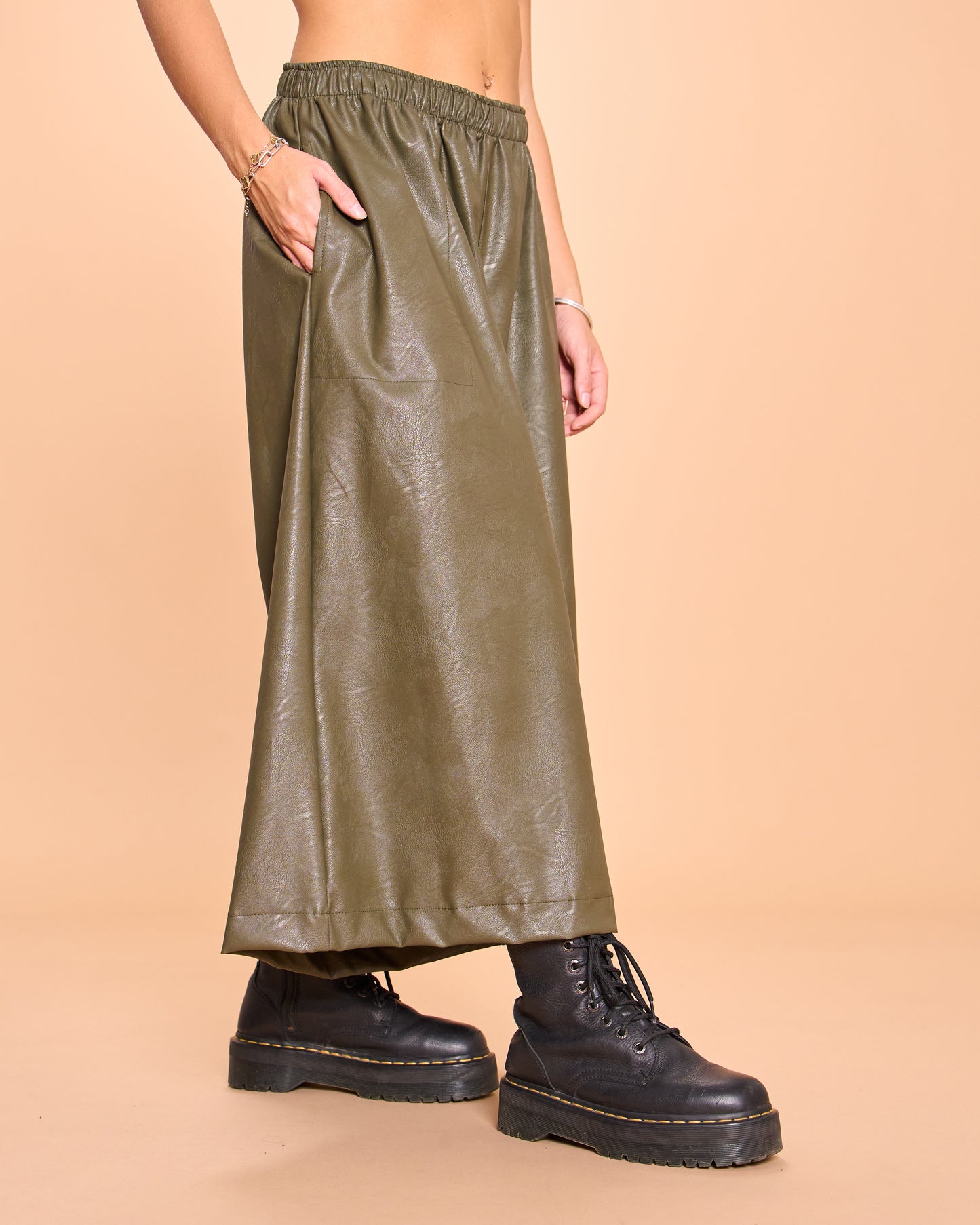 Pantalone in Ecopelle