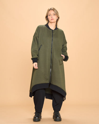 Cappotto di Felpa con Costina