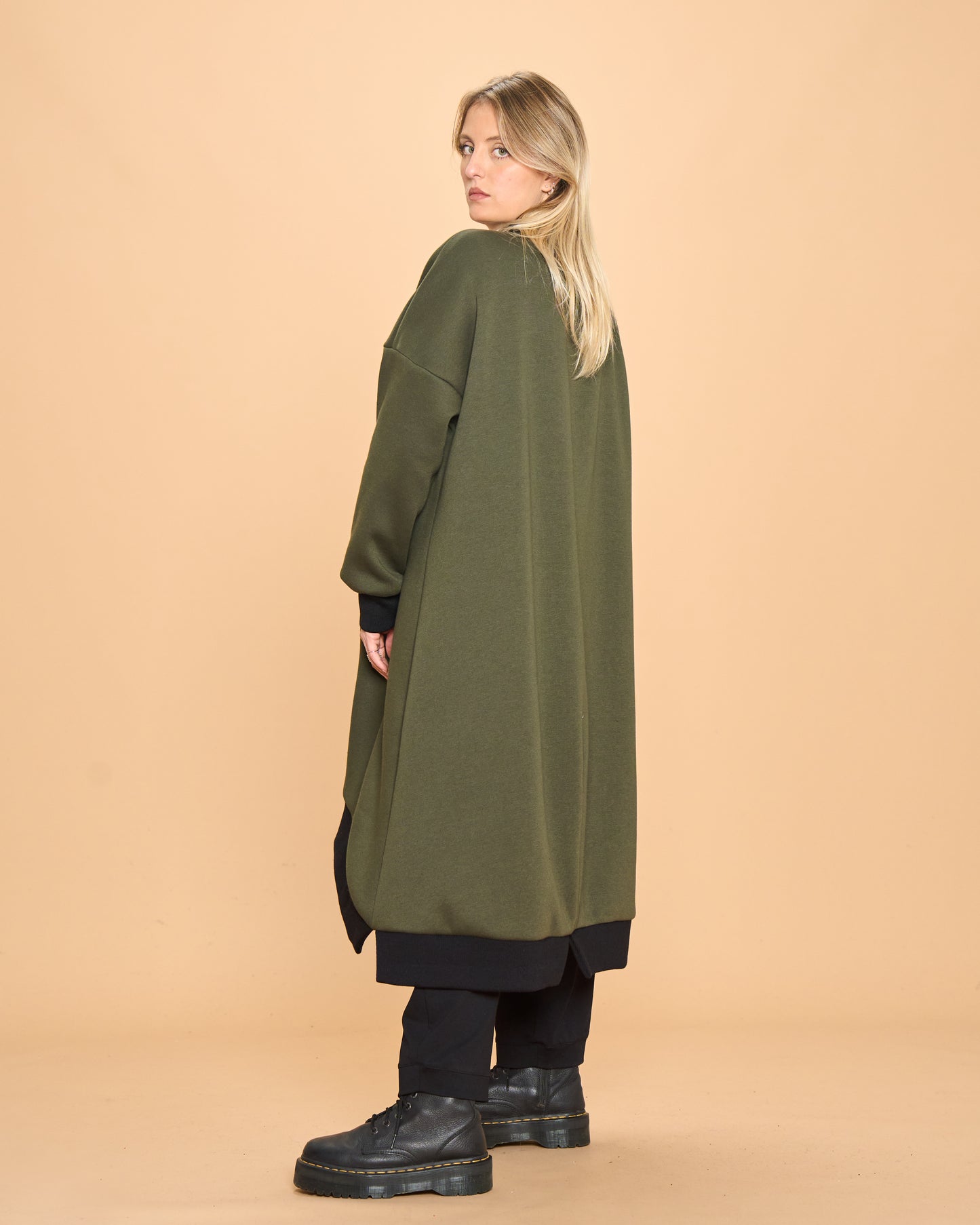 Cappotto di Felpa con Costina