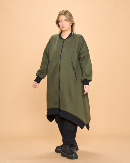 Cappotto di Felpa con Costina