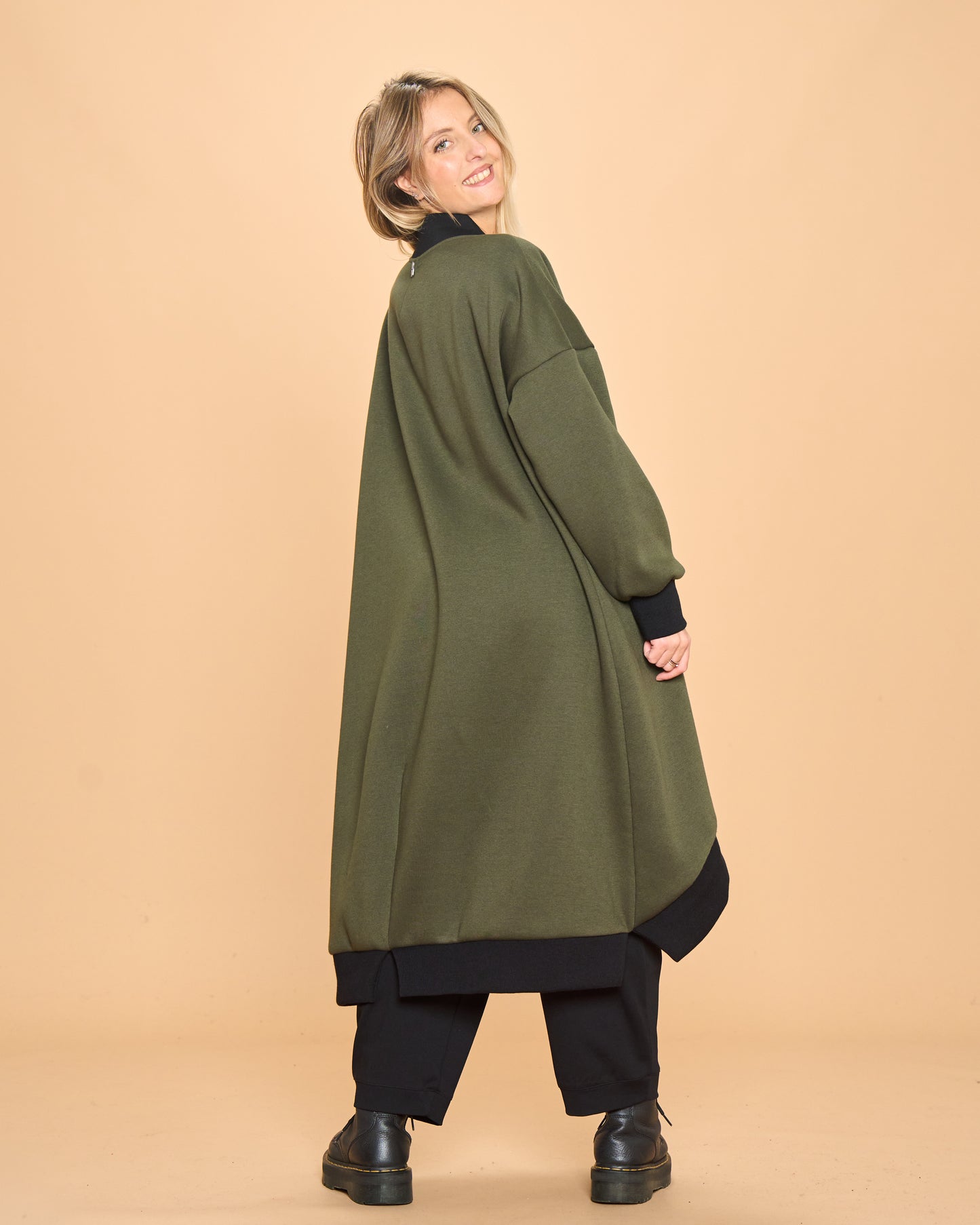 Cappotto di Felpa con Costina